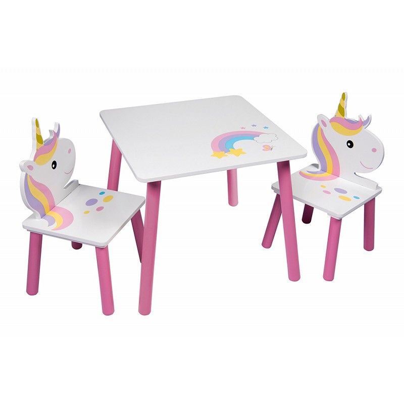 Set masuta si 2 scaunele Unicorn