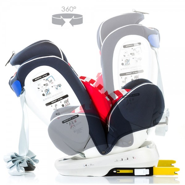 Scaun auto Chipolino Tourneo 0-36 kg stripes cu sistem Isofix image 2