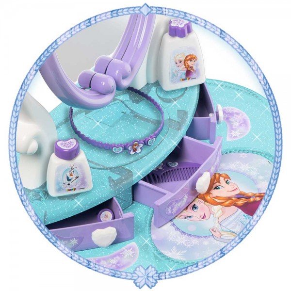 Jucarie Smoby Masuta de machiaj Frozen 2 in 1 cu accesorii image 3