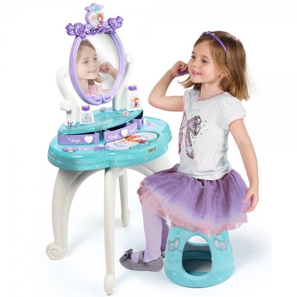 Jucarie Smoby Masuta de machiaj Frozen 2 in 1 cu accesorii image 5