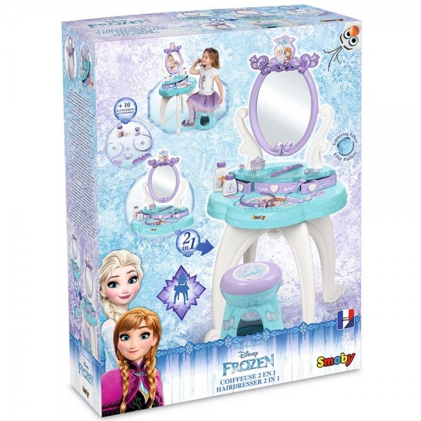 Jucarie Smoby Masuta de machiaj Frozen 2 in 1 cu accesorii image 6