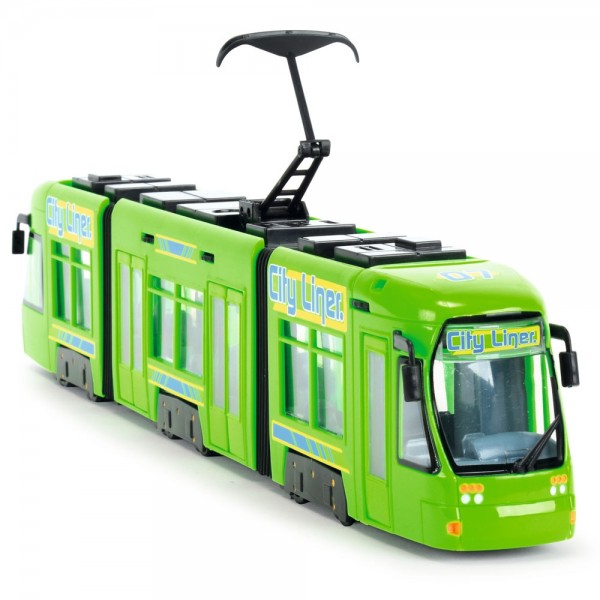 Tramvai Dickie Toys City Liner verde image 2