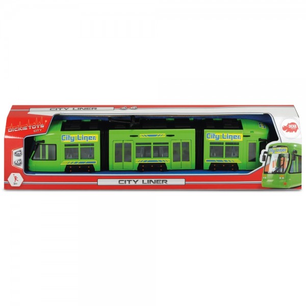 Tramvai Dickie Toys City Liner verde image 3