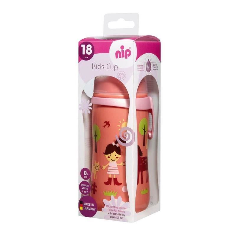 Cana Kids Cup Girl PP 330 ml, antipicurare, cu clip de prindere ,18+ luni, nip 35052 image 1