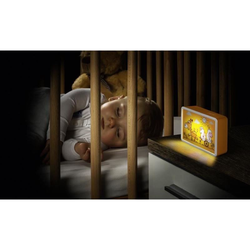 Lampa de veghe cu led si senzor de lumina BabyLight Basic ?Ferma? REER 5272 image 2