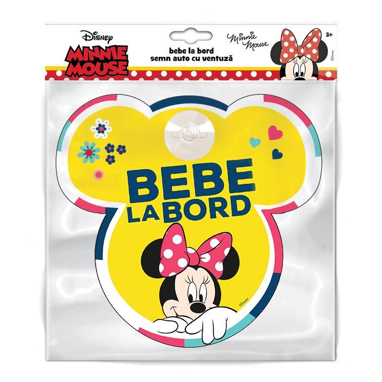 Semn auto Bebe la Bord - Minnie SEV9627 image 1