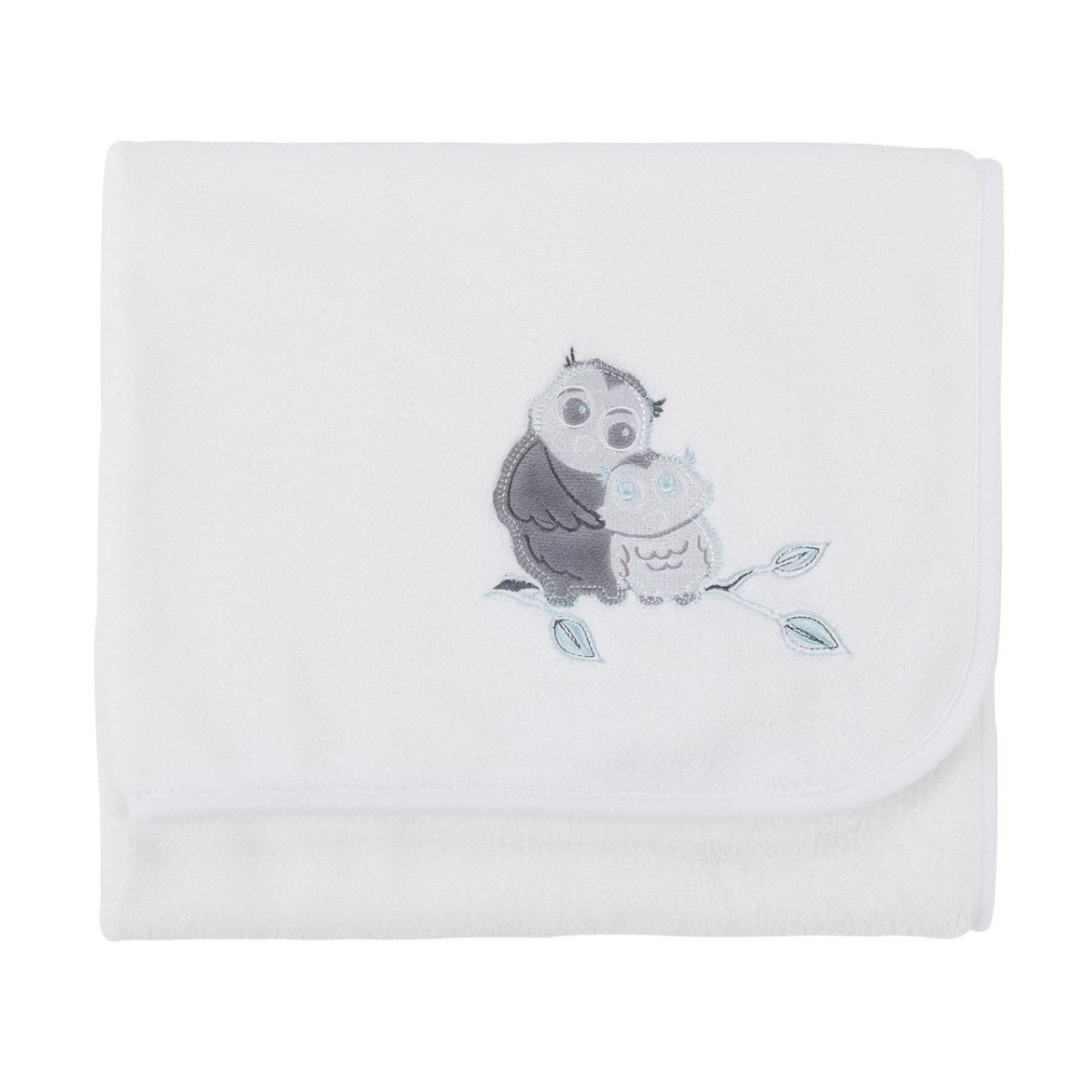 Paturica pufoasa din fleece 90x70 cm Comfi Love Owl 844319