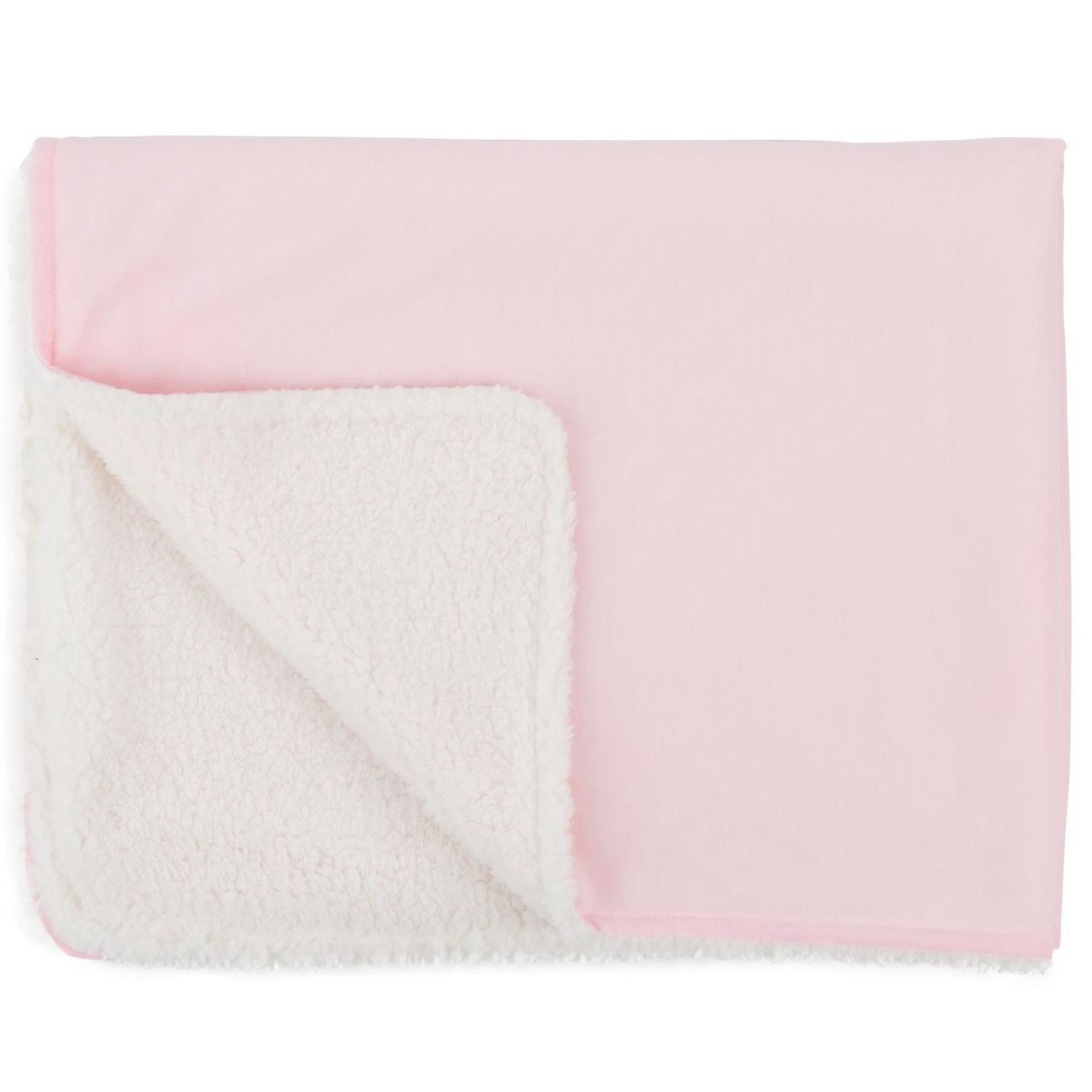 Paturica reversibila din tricot/fleece 90x70 cm Comfi Love Pink 844517