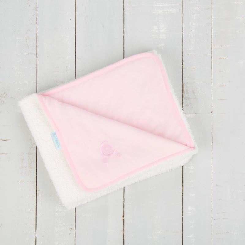 Paturica reversibila din tricot/fleece 90x70 cm Comfi Love Pink 844517 image 2