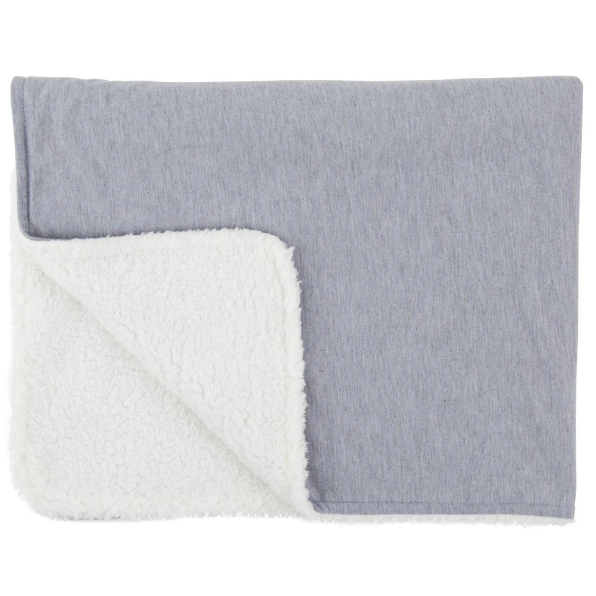 Paturica reversibila din tricot/fleece 90x70 cm Comfi Love Grey 844524