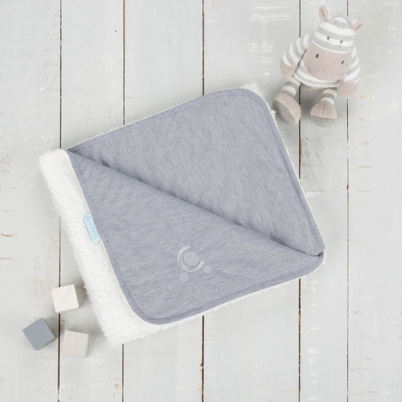 Paturica reversibila din tricot/fleece 90x70 cm Comfi Love Grey 844524 image 1