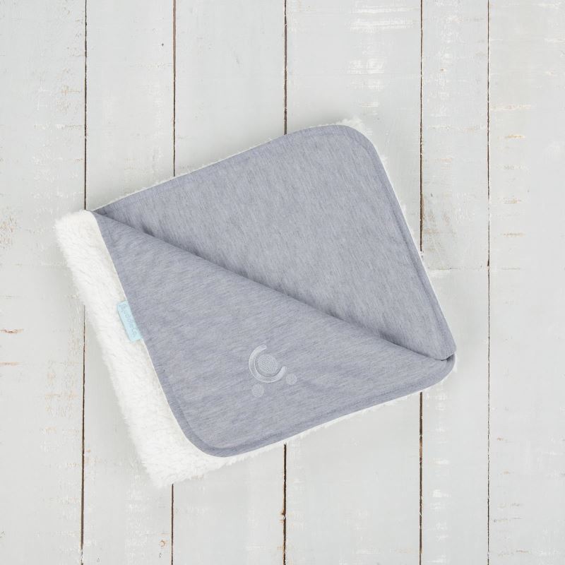 Paturica reversibila din tricot/fleece 90x70 cm Comfi Love Grey 844524 image 2