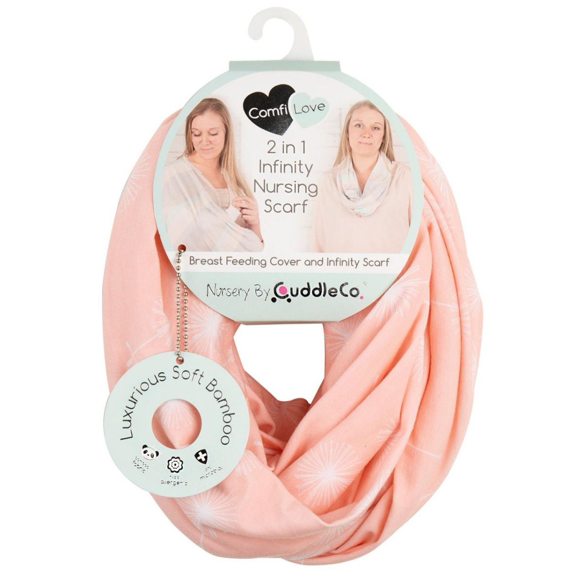 Esarfa pentru alaptare din bambus Comfi Love Pink 844708
