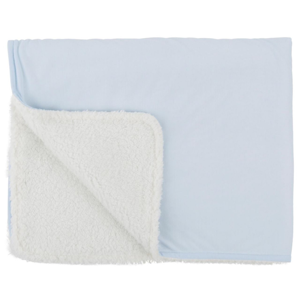 Paturica reversibila din tricot/fleece 90x70 cm Comfi Love Blue 844500