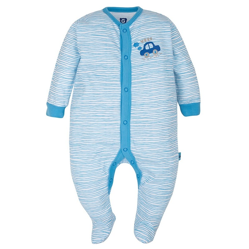 Gmini Salopeta pentru bebelusi- liniute si masinuta