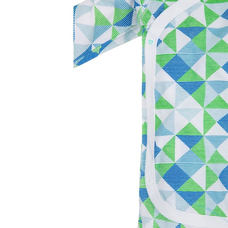 Gmini Salopeta pentru bebelusi Plus Mint- Figuri Geometrice image 2