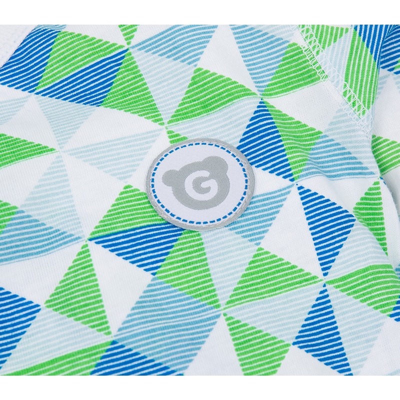 Gmini Salopeta pentru bebelusi Plus Mint- Figuri Geometrice image 3