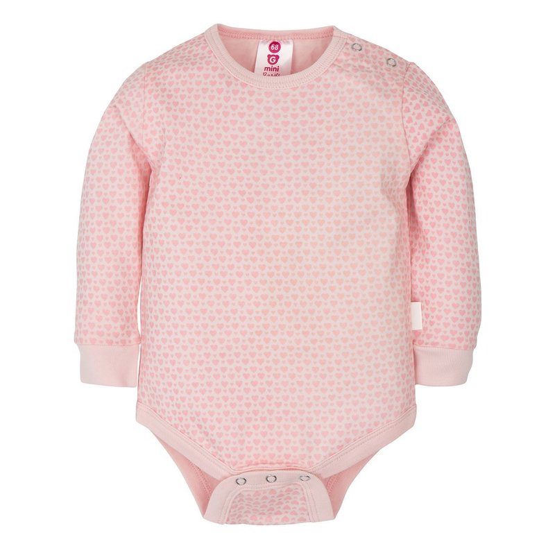 Gmini Body cu maneca lunga Basic Pink Hearts