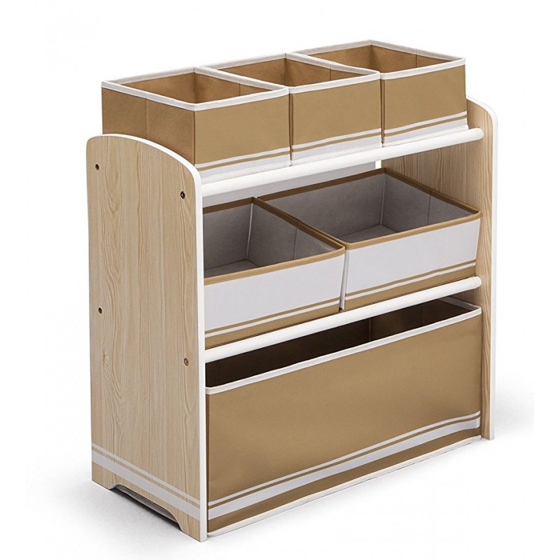 Organizator jucarii cu cadru din lemn Love Natural