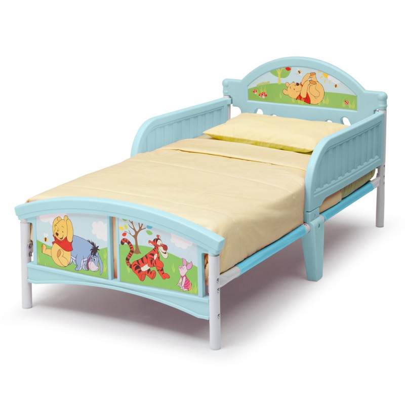 Set pat cu cadru metalic Disney Winnie the Pooh si saltea pentru patut Dreamily - 140 x 70 x 10 cm image 1