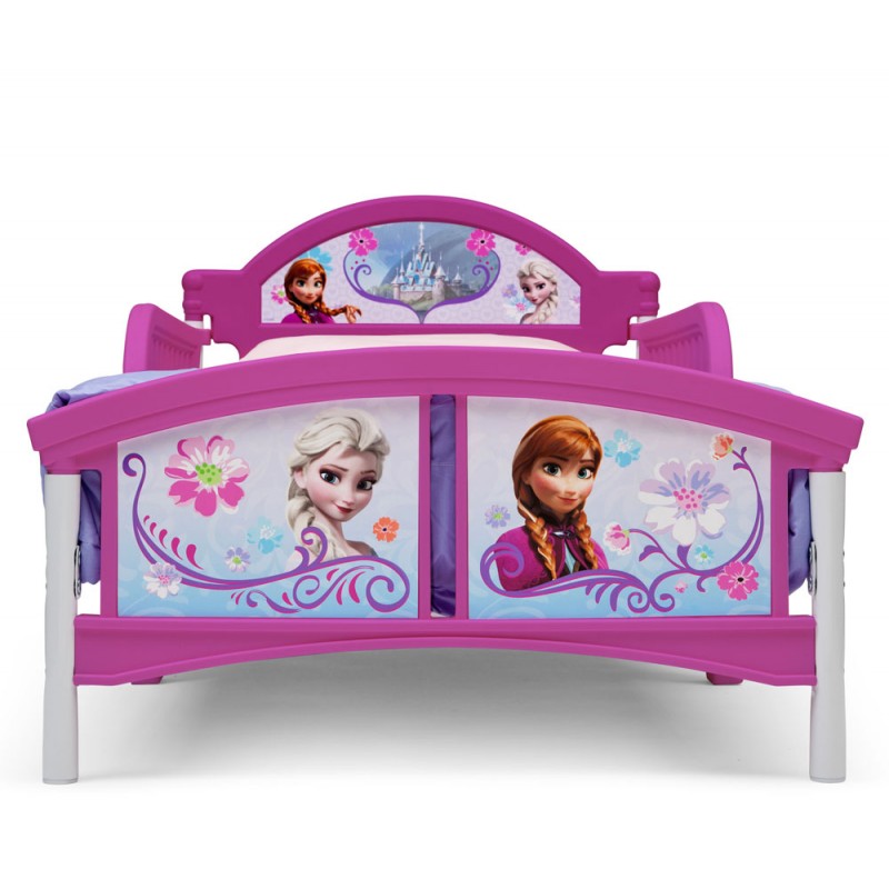 Set pat cu cadru metalic Disney Frozen si saltea pentru patut Dreamily - 140 x 70 x 10 cm image 2