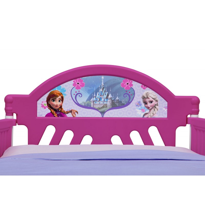 Set pat cu cadru metalic Disney Frozen si saltea pentru patut Dreamily - 140 x 70 x 10 cm image 3