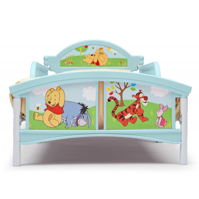 Set pat cu cadru metalic Disney Winnie the Pooh si saltea pentru patut Dreamily - 140 x 70 x 10 cm image 3
