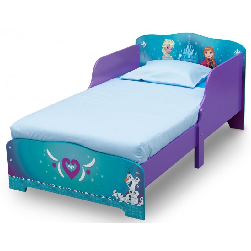 Set pat cu cadru din lemn Frozen si saltea pentru patut Dreamily - 140 x 70 x 10 cm image 1