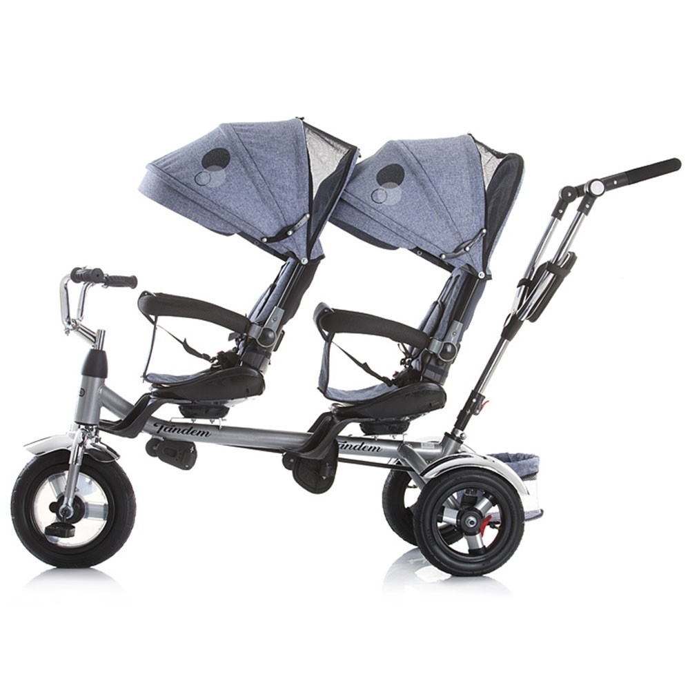Tricicleta gemeni Chipolino Tandem grey image 2