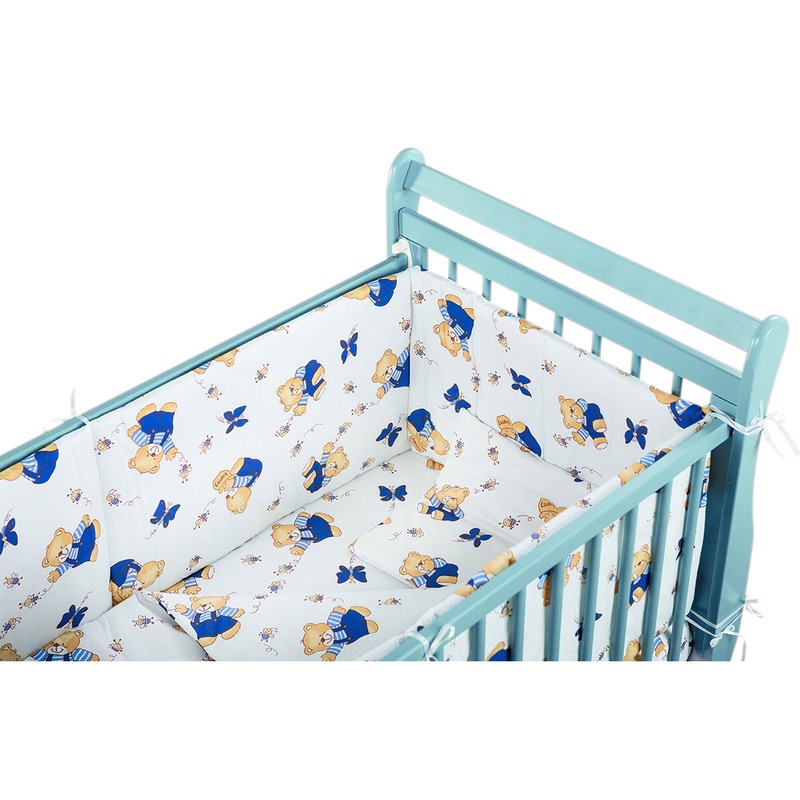 Babyneeds Lenjerie patut 5 piese Ursuleti si albinute image 3