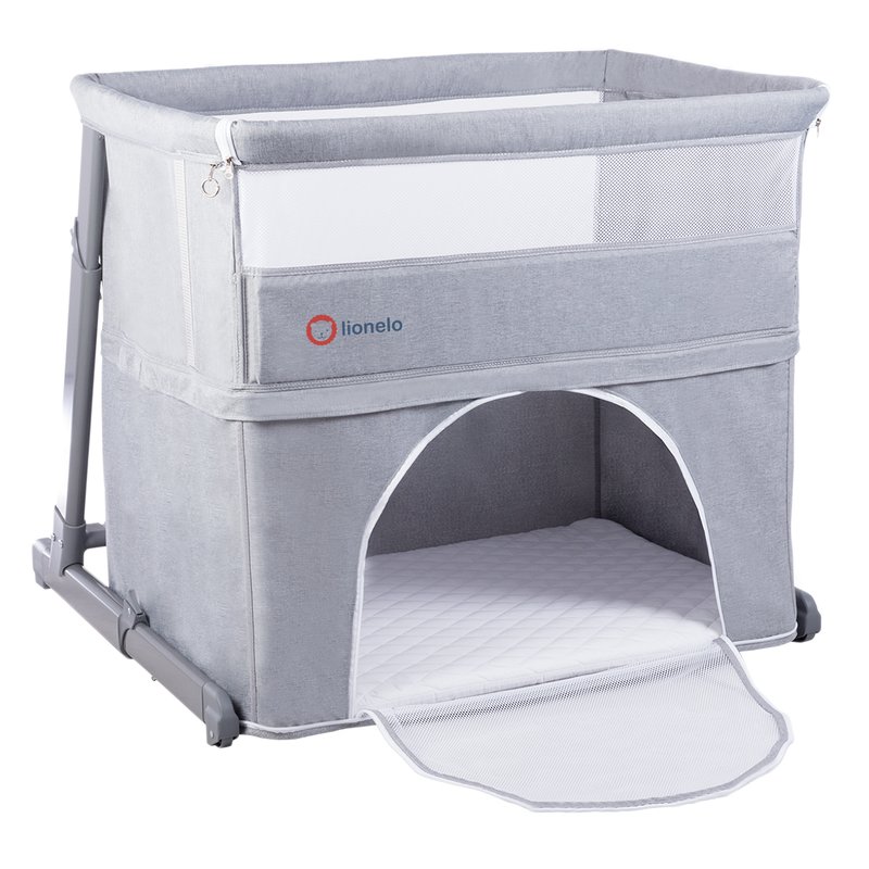 Lionelo - Patut 3 in 1 Co-Sleeper Toon Grey image 1