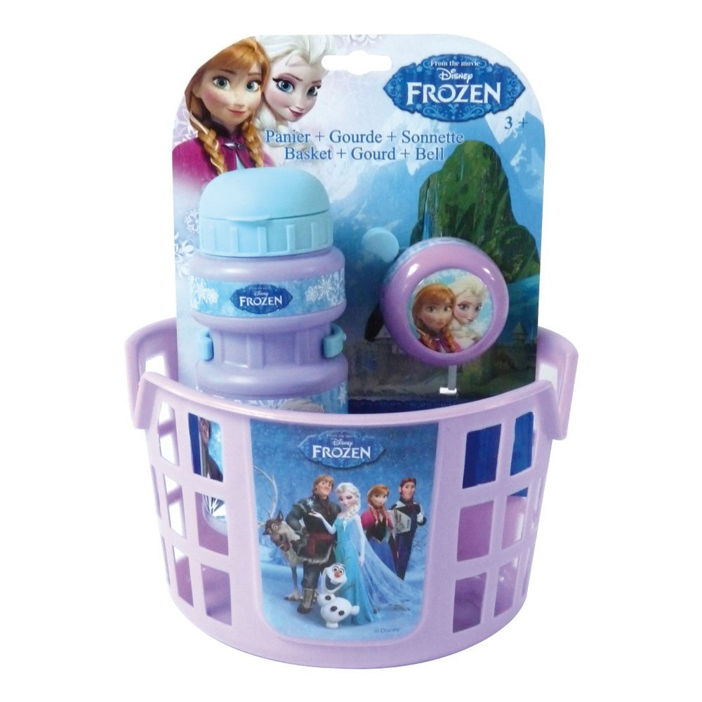 Frozen - Accesorii Bicicleta (Cos, Sticla Apa, Clopotel)