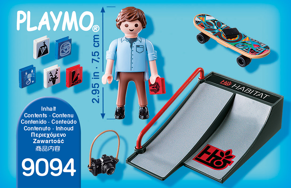 Figurina Skateboarder Cu Rampa image 1