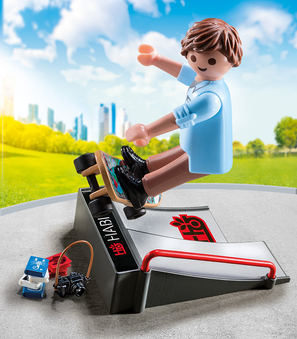 Figurina Skateboarder Cu Rampa image 2