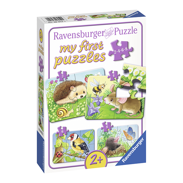 Primul Meu Puzzle Animale Din Padure, 2/4/6/8 Piese