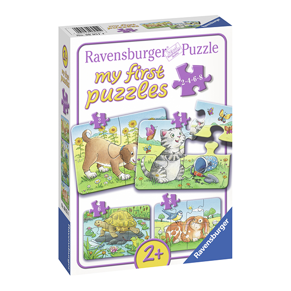 Primul Meu Puzzle Animale, 2/4/6/8 Piese