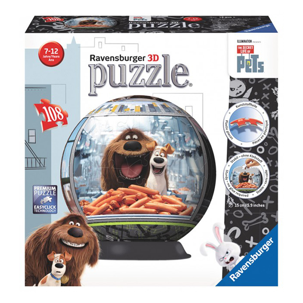 Puzzle 3D Viata Secreta A Animalelor, 108 Piese image 1