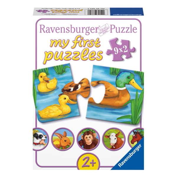 Puzzle Animale Adorabile, 9X2 Piese