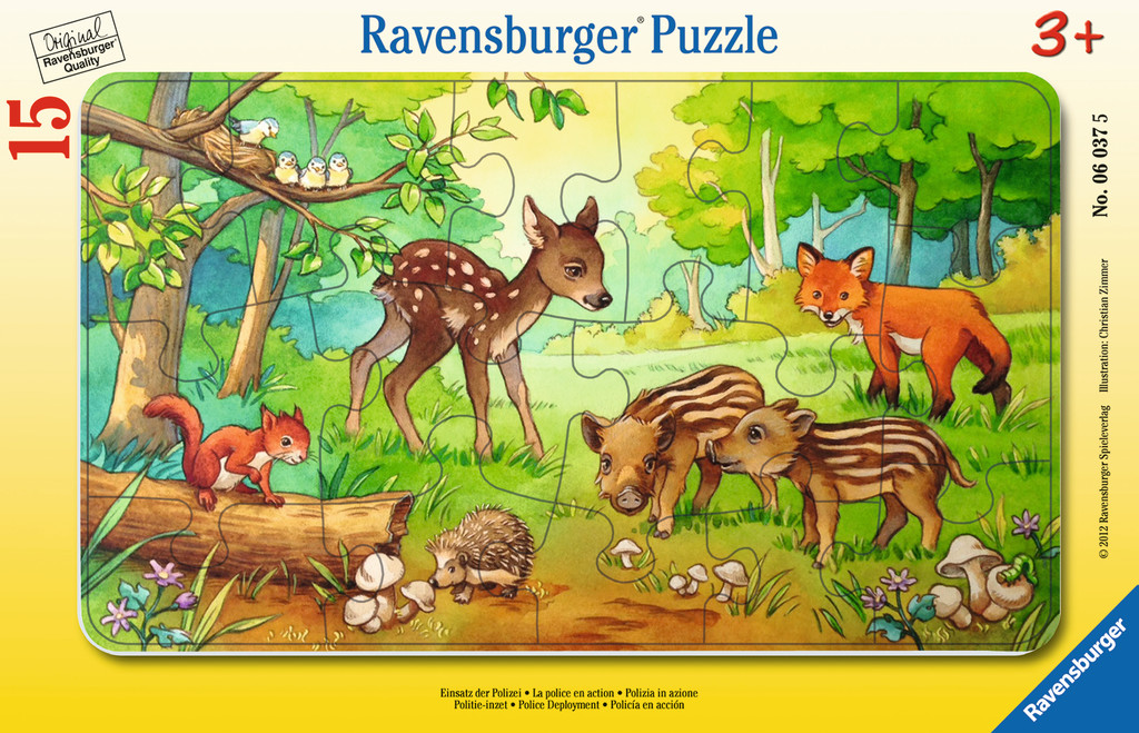 Puzzle Animale In Padure, 15 Piese image 1