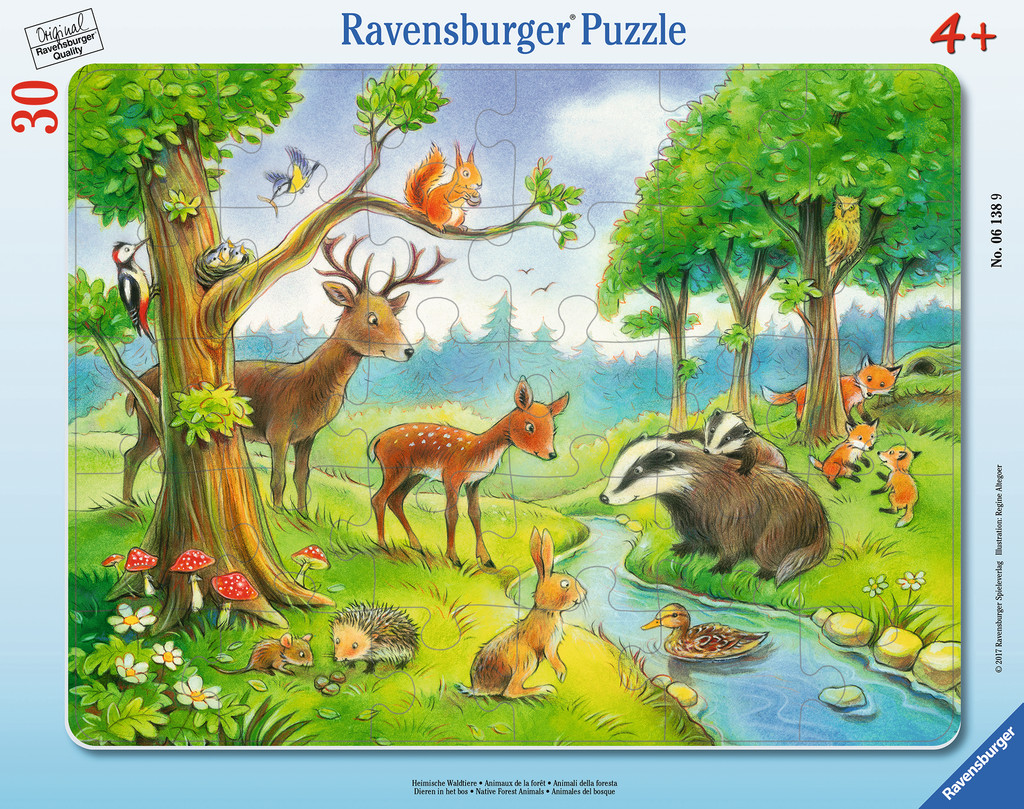 Puzzle Animale Salbatice, 30 Piese