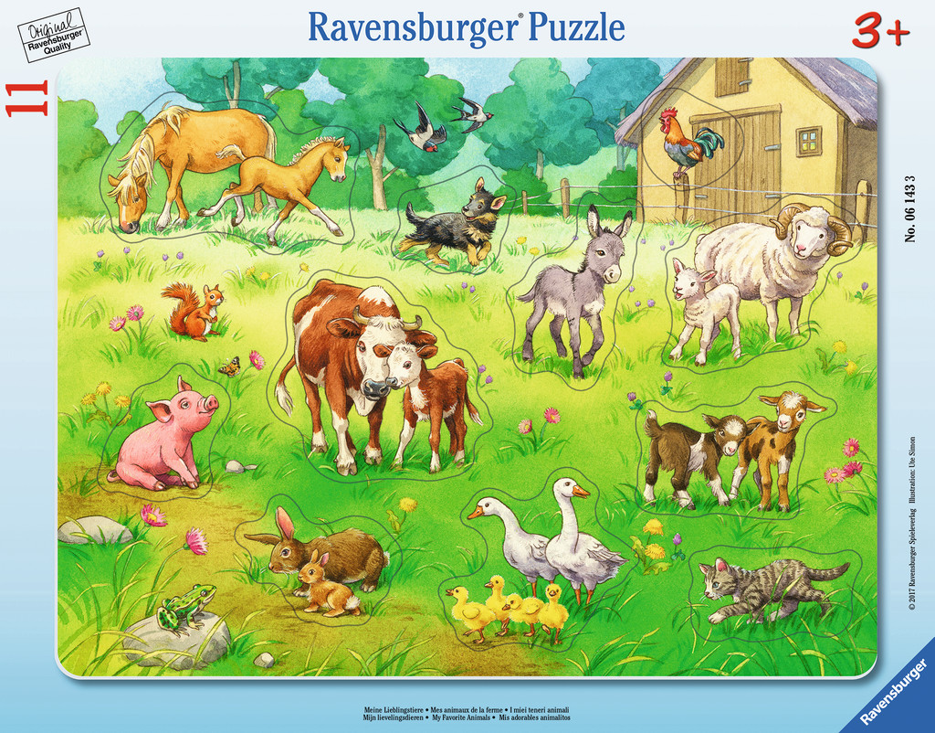 Puzzle Animalele Mele, 11 Piese