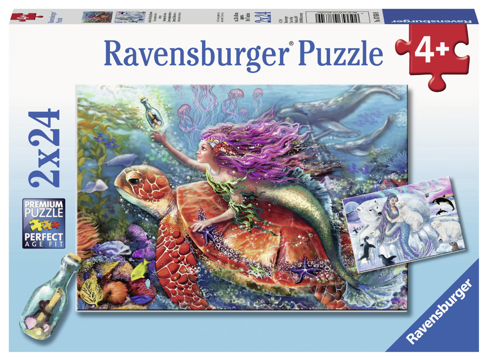 PUZZLE AVENTURA SIRENEI, 2x24 PIESE