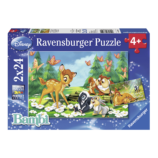 Puzzle Bambi, 2X24 Piese