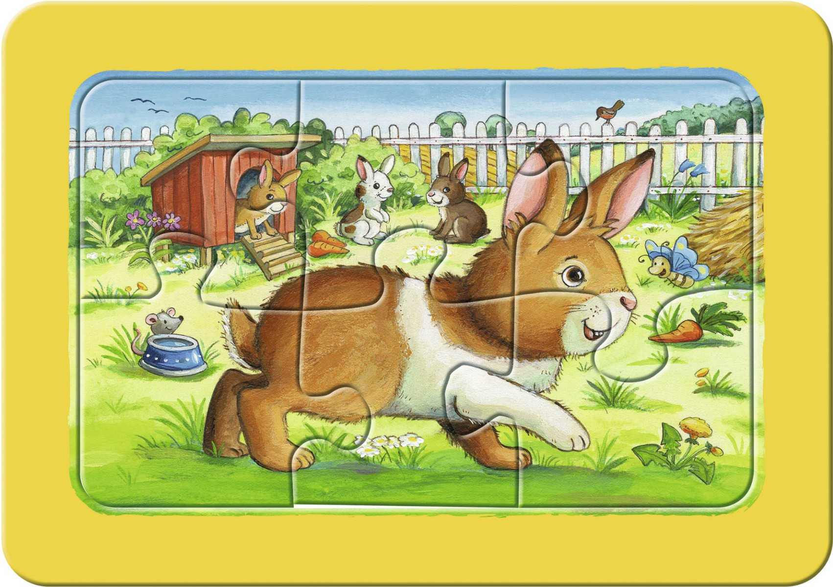 Puzzle Animalute, 3X6 Piese image 1