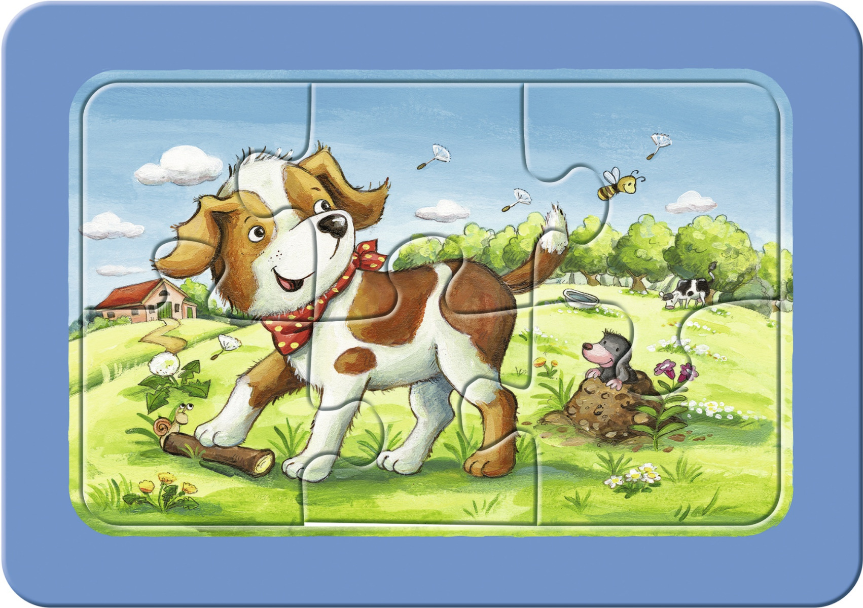 Puzzle Animalute, 3X6 Piese image 3