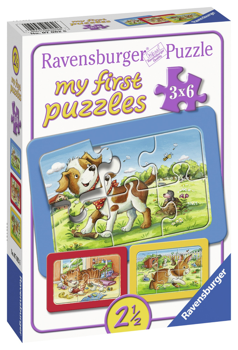 Puzzle Animalute, 3X6 Piese image 4