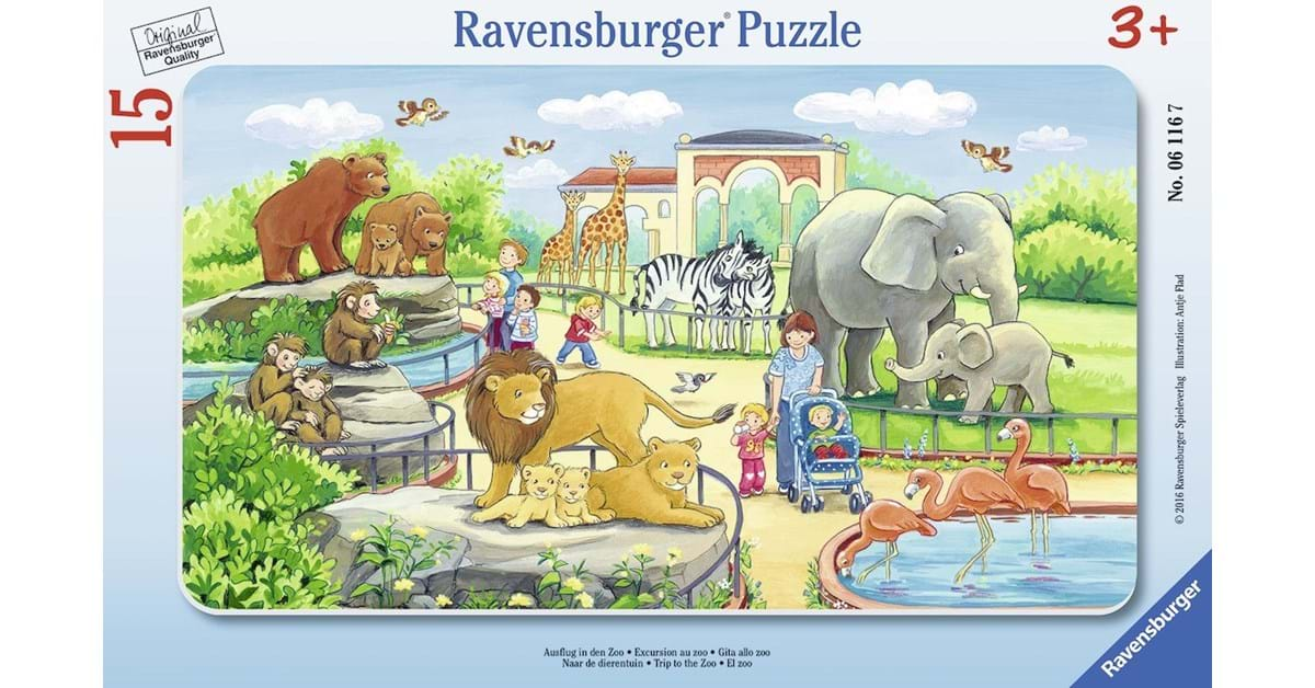 Puzzle Calatorie La Zoo, 15 Piese