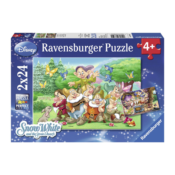 Puzzle Cei Sapte Pitici, 2X24 Piese