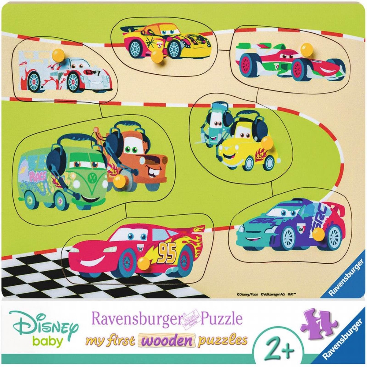 Puzzle Din Lemn Cars, 7 Piese