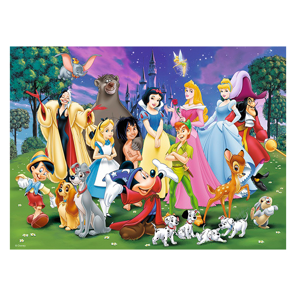 Puzzle Disney Personajele Preferate, 200 Piese image 1